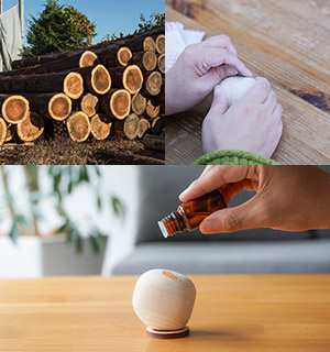 Hinoki アロマボール イメージ写真
